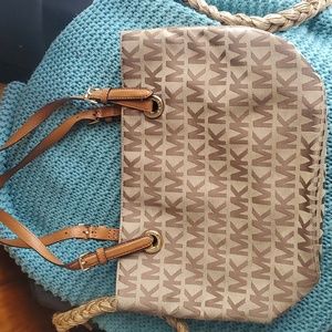 Michael Kors monogrammed shoulder bag